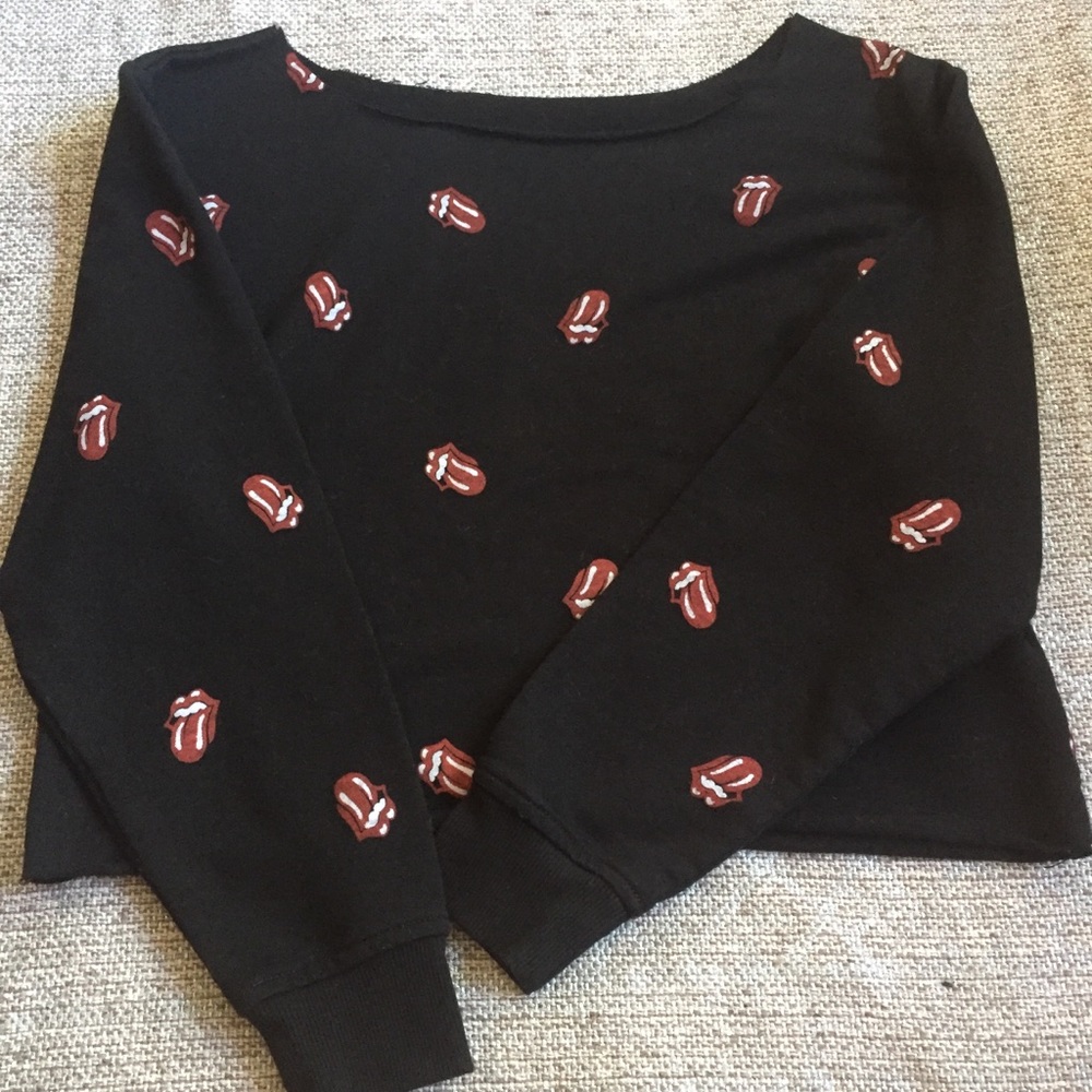Rolling Stones Cropped Sweatshirt